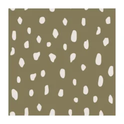 Dots servetter 33x33 cm 20-pack, Olive