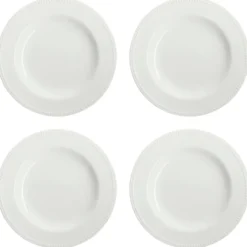 Dots tallrik 28 cm 4-pack, Cremevit