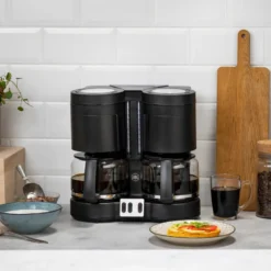 Duo Tech OP8508S0 kaffebryggare dubbel, Svart