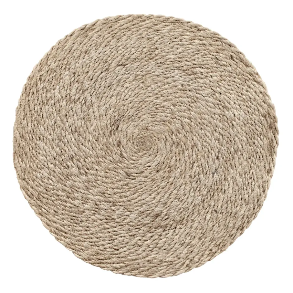 Elin bordstablett twist Ø38 cm, Natur-grå