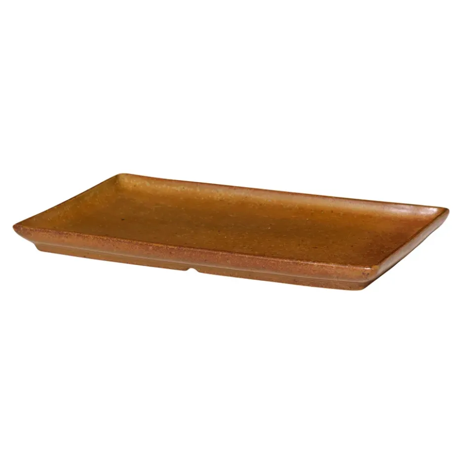 Eli tallrik 12x20 cm, Caramel brown