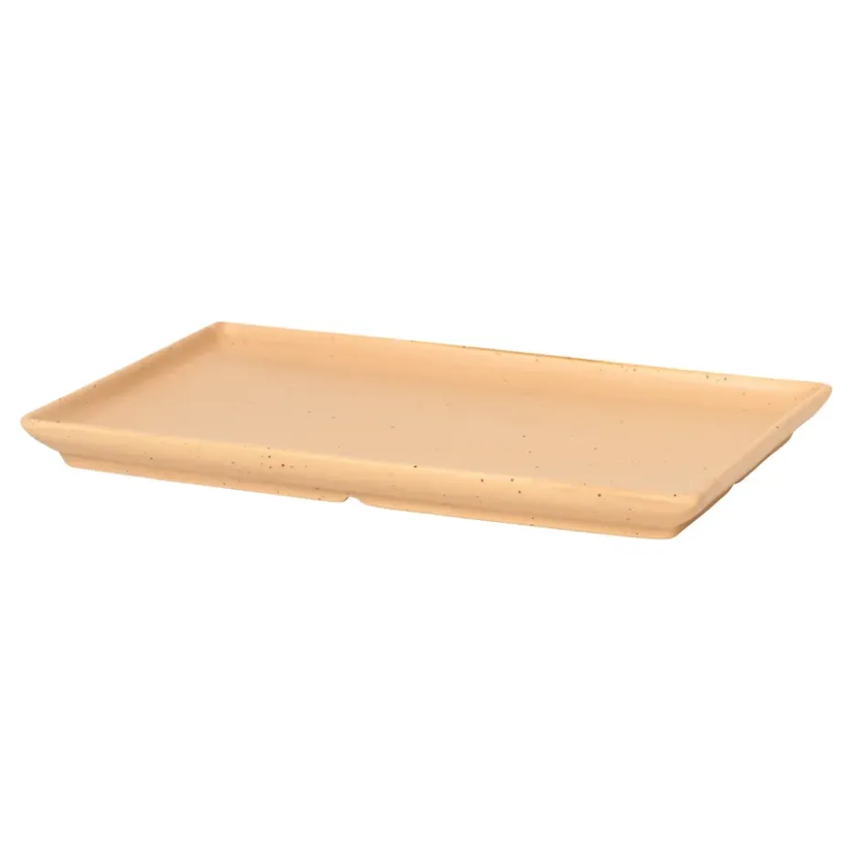 Eli tallrik 12x20 cm, Matte light camel