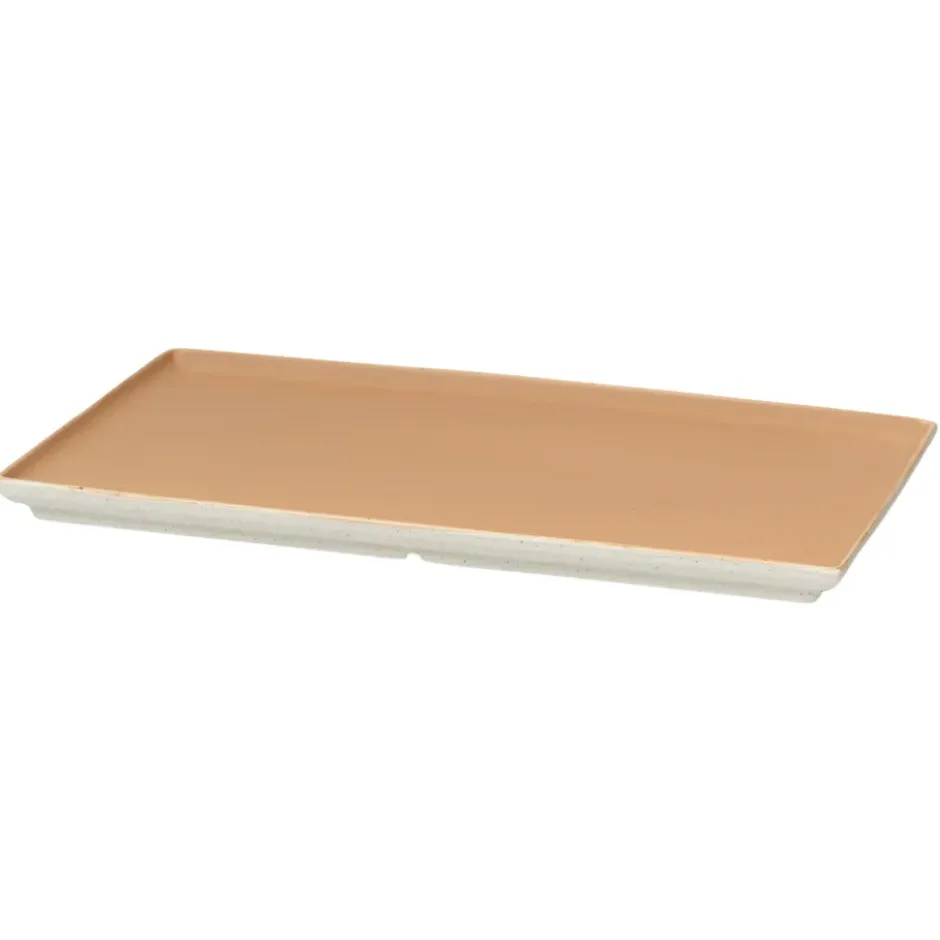 Eli tallrik 15x26 cm, Matte soft light camel