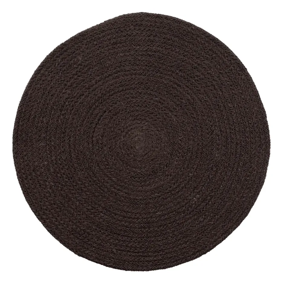 Ella bordstablett Ø38 cm, Svart-brun