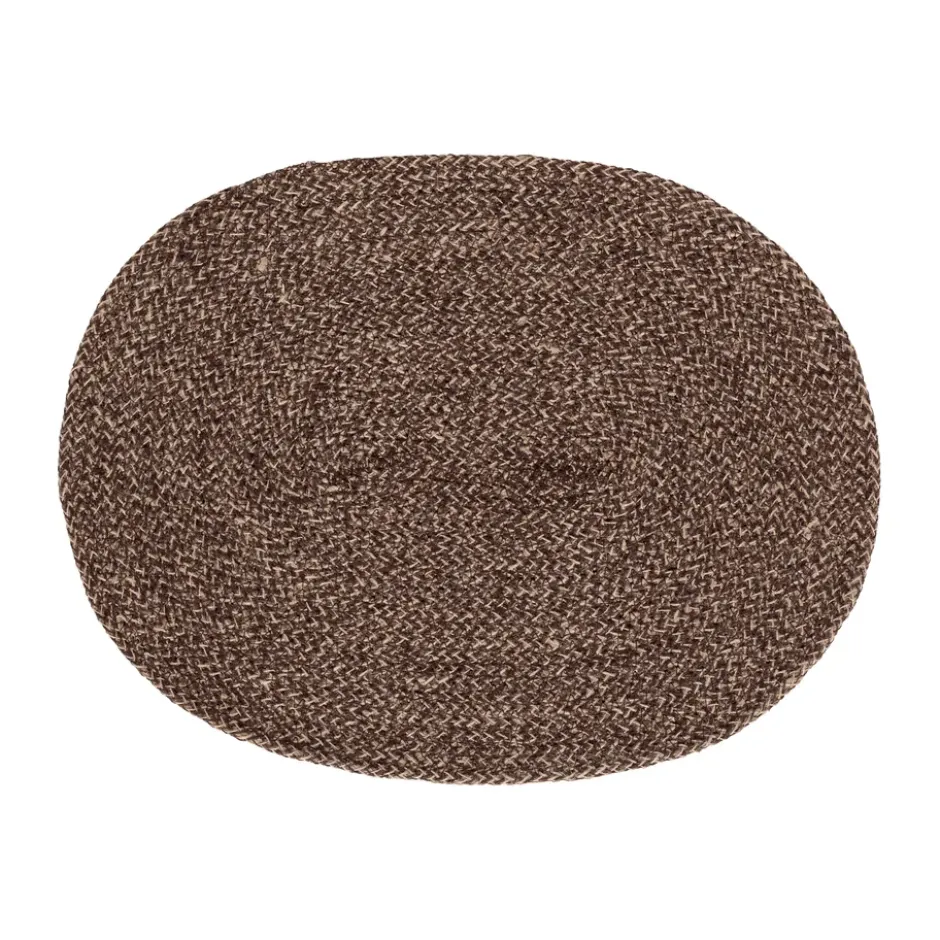 Ella bordstablett oval, Brun