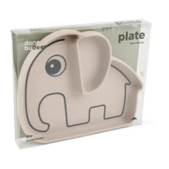Elphee Stick&Stay barntallrik 17x20 cm, Sand
