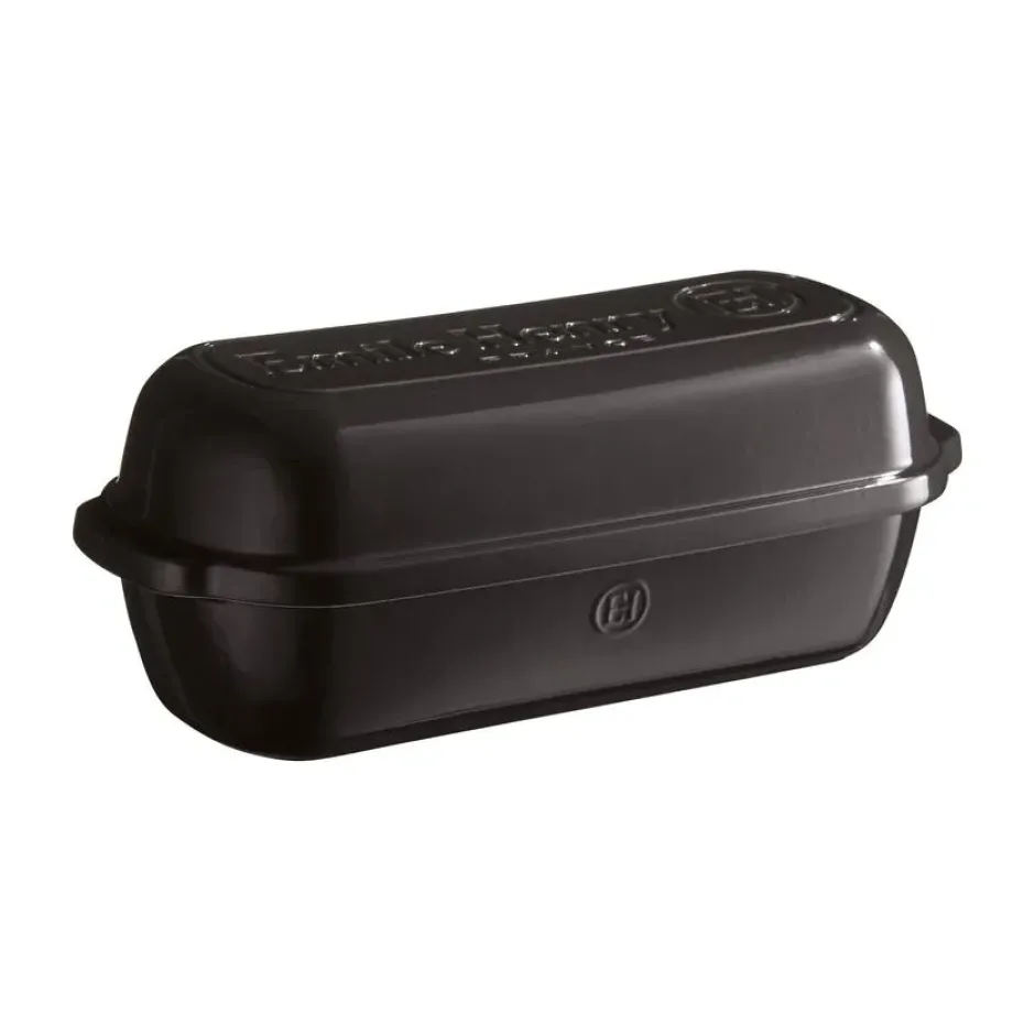 Emile Henry brödform, Svart, rektangulär 4,5 L