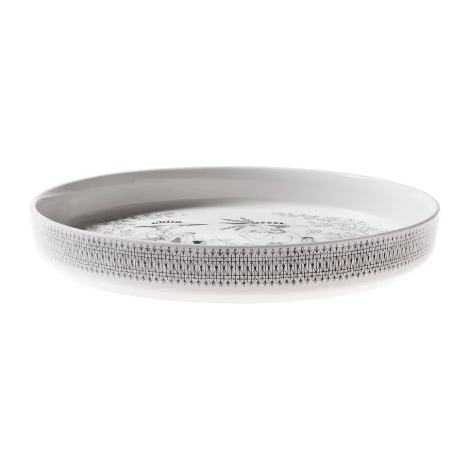 Emilia pajform Ø28 cm, Svart-vit