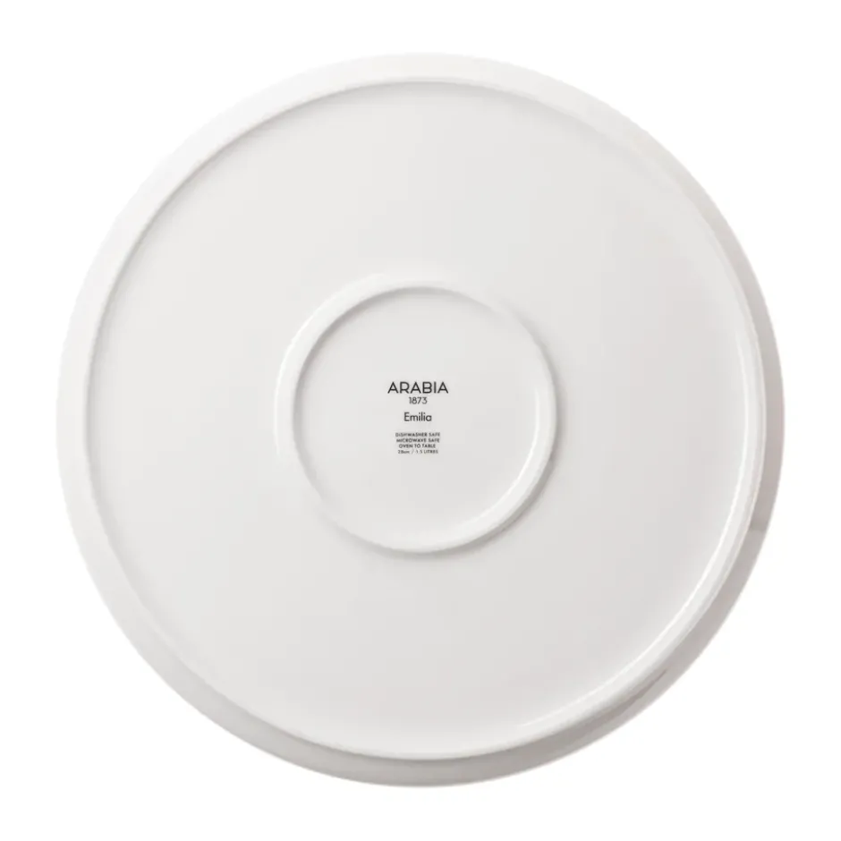 Emilia pajform Ø28 cm, Svart-vit