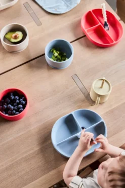 Enkei suction barntallrik, Cherry Red