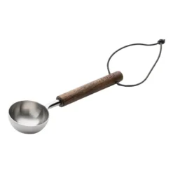 Ernst kaffemått med trähandtag, Mörkbrun
