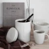 Ernst kaffemått med trähandtag, svart