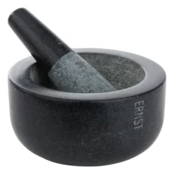 Ernst mortel svart granit, Stor Ø14 cm
