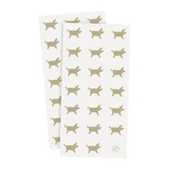 Ernst servett julgris 10x20 cm 20-pack, Vit-beige