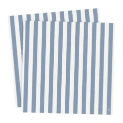 Ernst servett randig 33x33 cm 20-pack, Ljusblå-vit