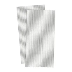 Ernst servett randig 10x20 cm 20-pack, Vit-grå rand