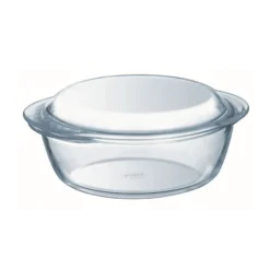 Essentials gryta med lock glas, 2,1 liter