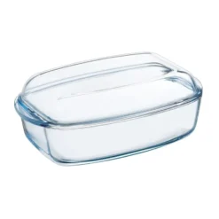 Essentials gryta med lock glas, 4,5 liter