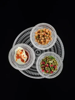 Ethno serveringsset, Kristallglas, 4 delar