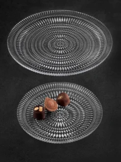 Ethno tallrik, 2-pack, kristallglas, Ø23 cm