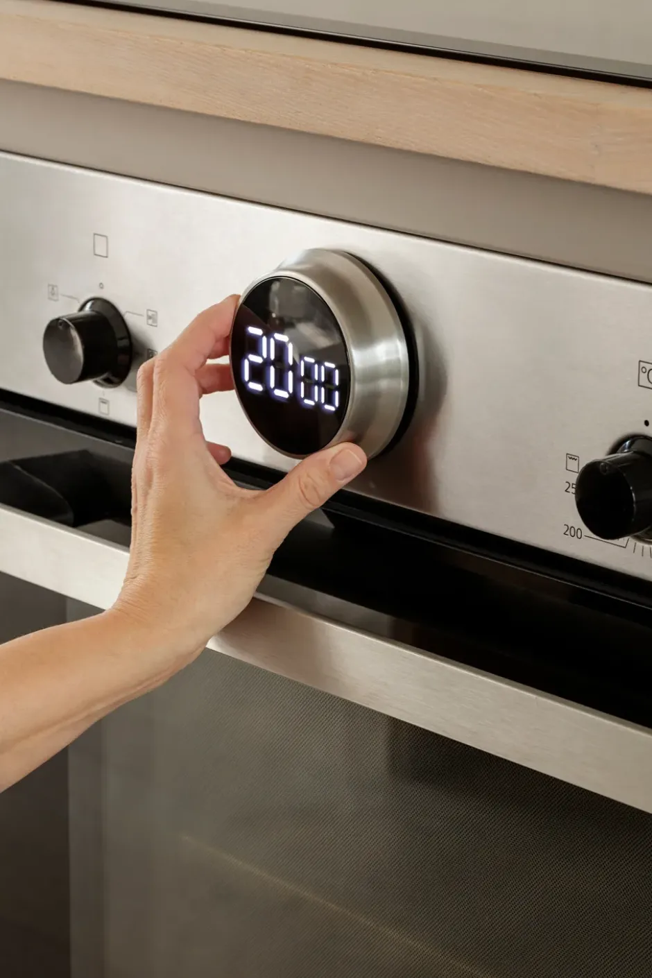 Eva Solo magnetisk timer, Brushed steel