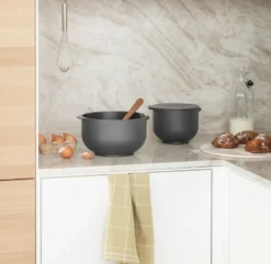 Eva Trio blandskål, Grey, 3 delar