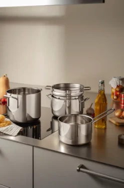 Eva Trio Stainless Steel grytset 4 delar, Rostfritt stål