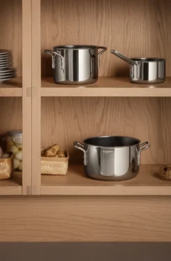 Eva Trio Stainless Steel Slip-Let keramisk kastrull, 1,1 L