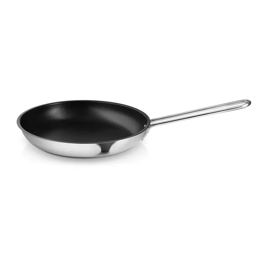 Eva Trio Stainless Steel Slip-Let stekpanna, 28 cm