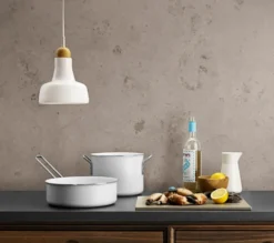 Eva Trio White Line Slip-Let keramisk traktörpanna, 24 cm