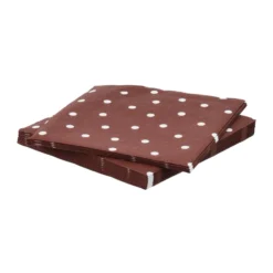 Fine dots pappersservett, Vinröd-vit, 20‑pack, 33×33 cm