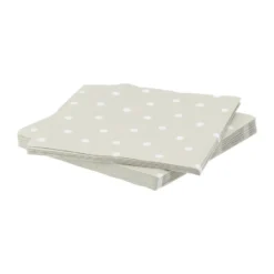 Fine dots pappersservett, Vit-beige, 20‑pack, 33×33 cm