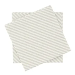 Fine stripe pappersservett, Vit-beige, 20‑pack, 33×33 cm