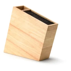 Flexibelt knivblock lutande med extra fack, Bambu