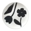 Flora tallrik Ø20 cm, Black-off white