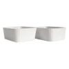 Flora ugnsform mini 2-pack, Vit