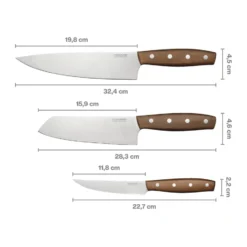 Folken knivset, 3 delar
