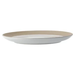 Fossil assiett Ø21 cm, Vit