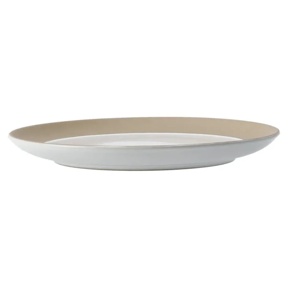 Fossil assiett Ø21 cm, Vit