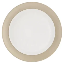 Fossil assiett Ø21 cm, Vit
