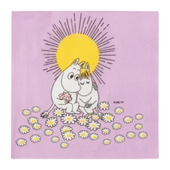 Förälskade Mumin pappersservett 33x33 cm, 20-pack