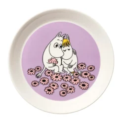 Förälskade Mumin tallrik, Ø19 cm
