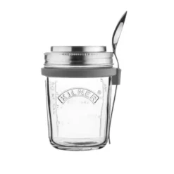 Frukostset glasskål + sked, 0,35 L
