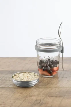 Frukostset glasskål + sked, 0,35 L