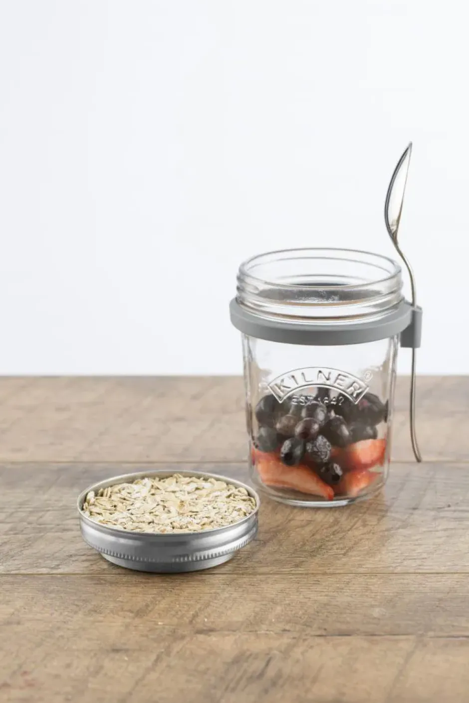 Frukostset glasskål + sked, 0,35 L