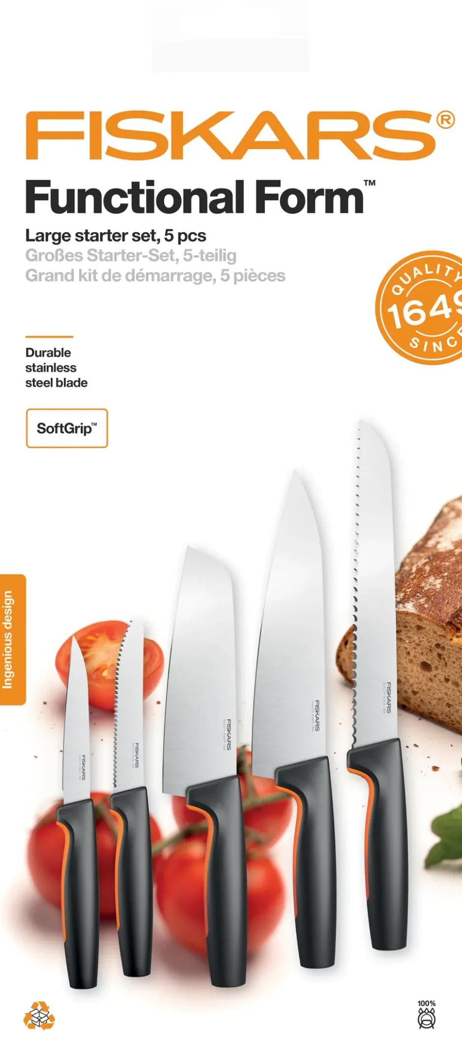 Functional Form knivset stort, 5 delar