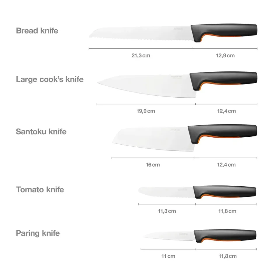 Functional Form knivset stort, 5 delar