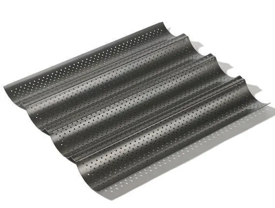 Funktion baguetteform nonstick 4 baguetter 32,5x38 cm, Svart