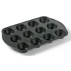 Funktion muffinsplåt nonstick 12 hål, Svart