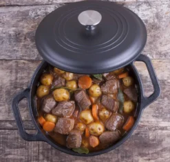 Gjutjärnsgryta 3,8 l, Svart
